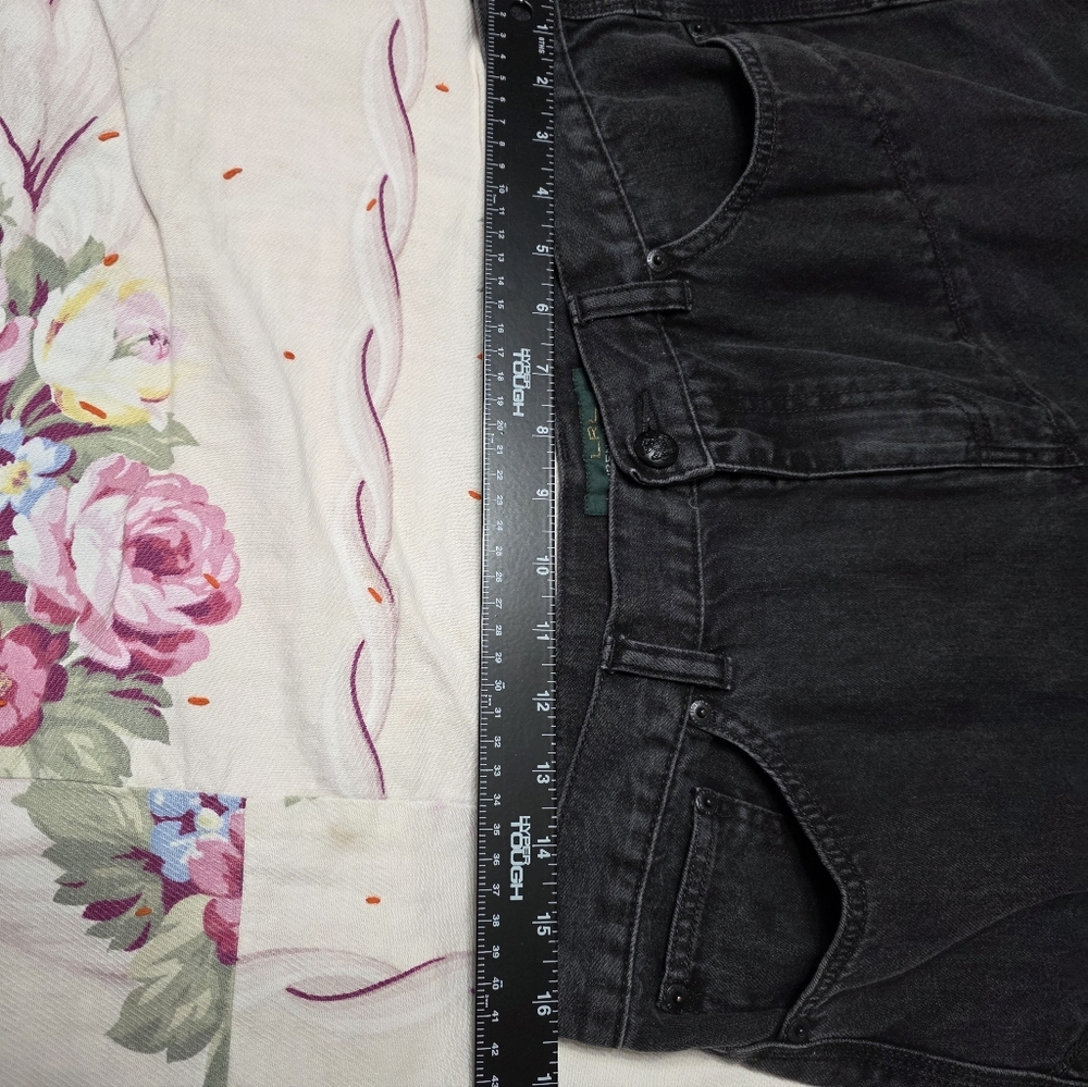 RALPH LAUREN ♥️ Black Denim Skirt SIZE 12 - Picture 15 of 16